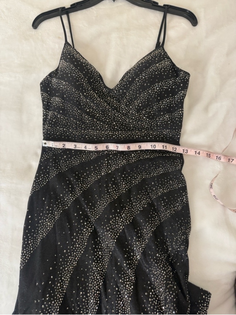 Windsor Tessa Black Rhinestone Mermaid Prom Gown S - Picture 10 of 11